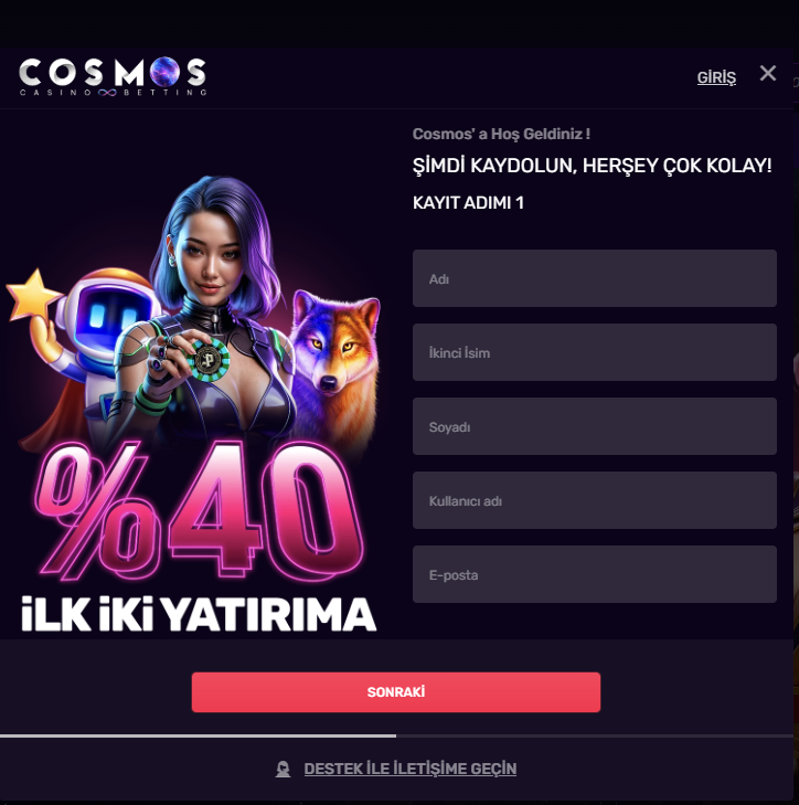 Betscosmos Giriş